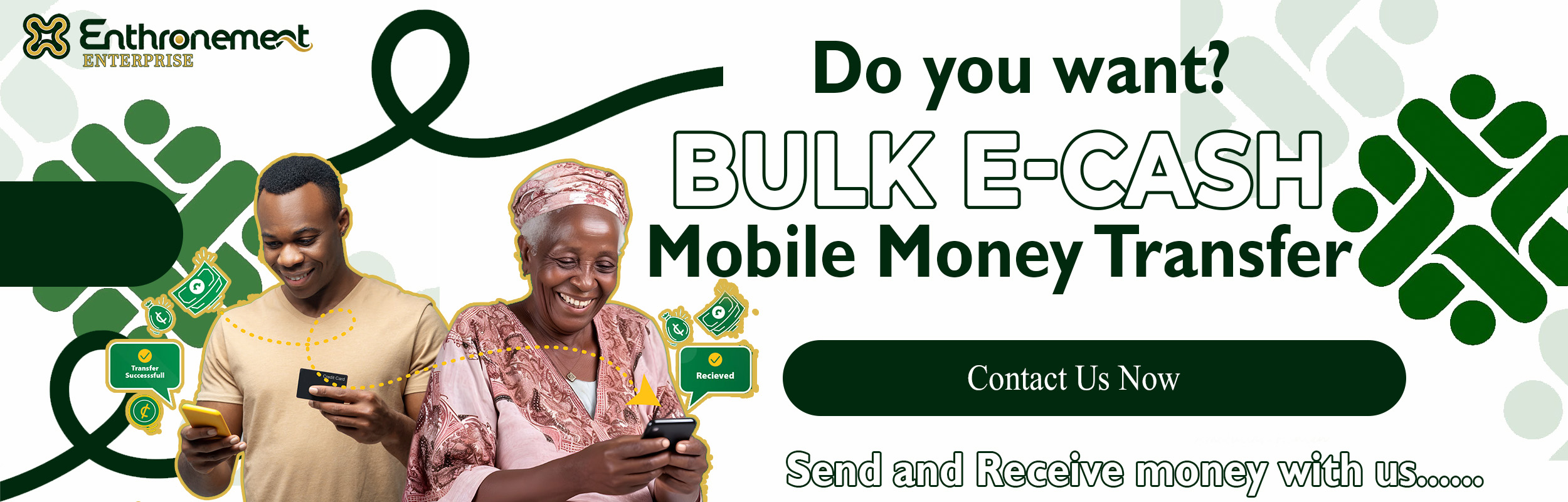 Mobile Money Transfer Banner